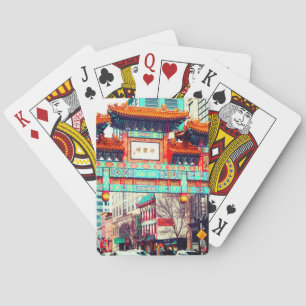 Chinatown, Washington DC. Verenigde Staten Pokerkaarten