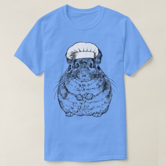 Chinchilla Dier Chef Grappig Koken Koken T-shirt (Design voorkant)