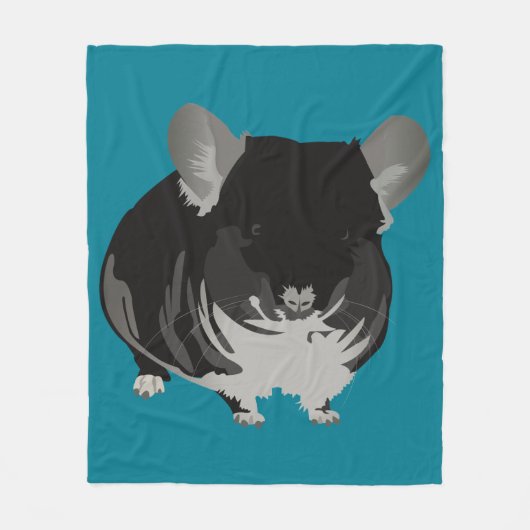 Chinchilla Fleece Deken (Voorkant)