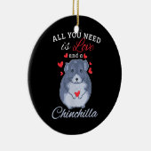 Chinchilla Gift Funny Cute Pet Animal Lover Owner Keramisch Ornament (Rechts)