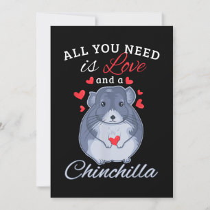 Chinchilla Gift Funny Cute Pet Dierenvriend Eigena Feestdagenkaart