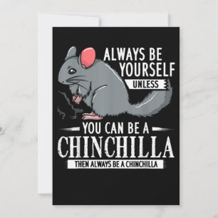 Chinchilla Gift Funny Cute Pet Feestdagenkaart