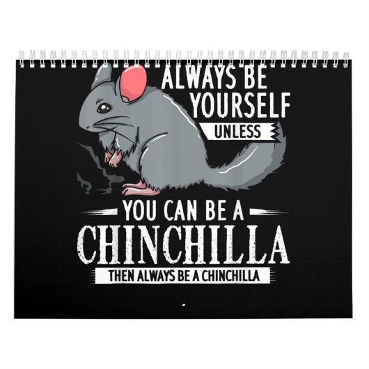 Chinchilla Gift Funny Cute Pet Kalender (Hoes)