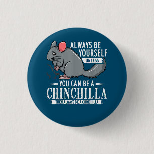 Chinchilla Gift Funny Cute Pet Ronde Button 3,2 Cm