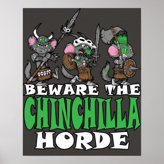 Chinchilla Horde Poster (Voorkant)