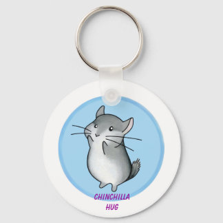 Chinchilla hug sleutelhanger