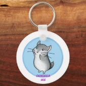 Chinchilla hug sleutelhanger (Voorkant)