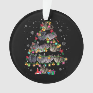 Chinchilla kerstboom Funny Rodents Lover Xmas Ornament