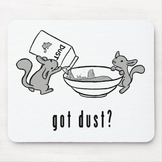 Chinchilla kreeg stofmousepad muismat (Voorkant)