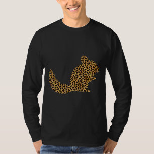 Chinchilla Leopard Print Rodent Dierenvriend Women T-shirt
