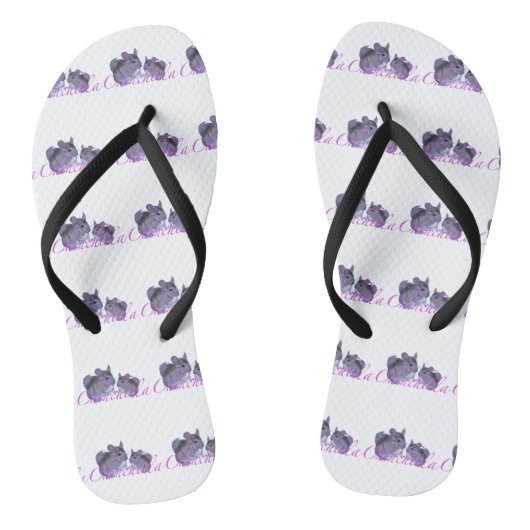 Chinchilla paar Teenslippers (Voetbed)