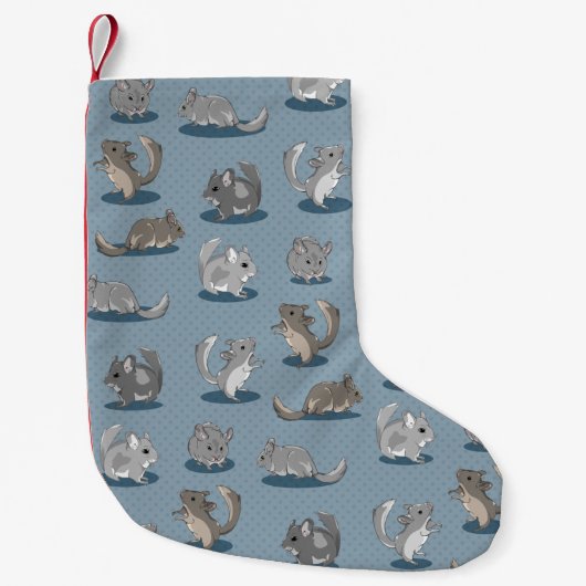 Chinchilla Pattern Kleine Kerstsok (Voorkant)