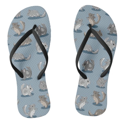 Chinchilla Pattern Teenslippers (Voetbed)