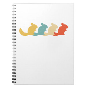 Chinchilla Retro Rodent Dierenvriend 60s 7 Notitieboek