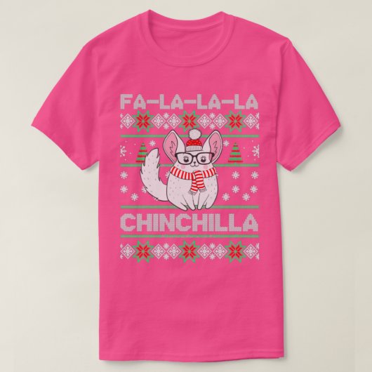 Chinchilla Ugly KerstChinchilla Lovers T-shirt (Design voorkant)