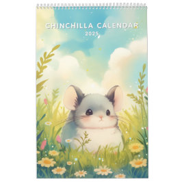 Chinchillin' het hele jaar 2025 kalender