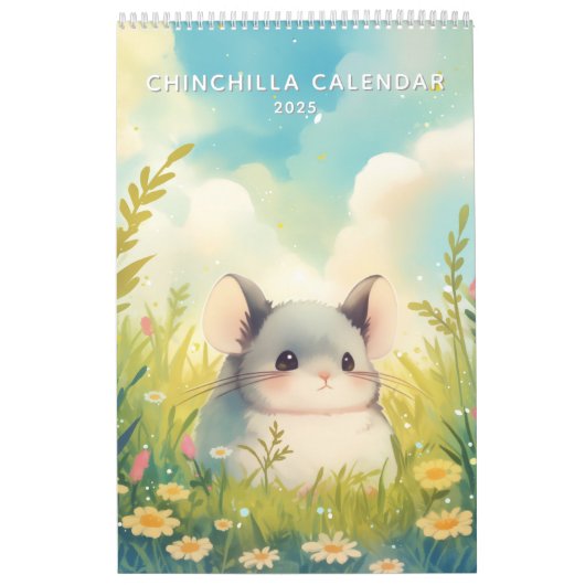 Chinchillin' het hele jaar 2025 kalender (Hoes)