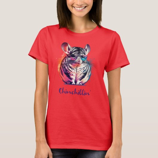 Chinchillin' Tshirt | Chinchilla Lovers (Voorkant)