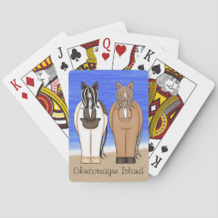 Chincoteague Island and Ponies Plays Cards Pokerkaarten