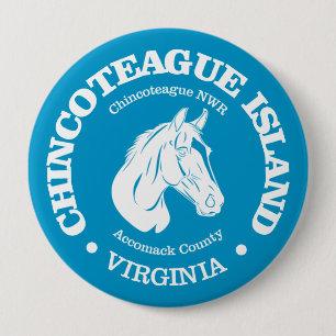 Chincoteague Island (pony) Ronde Button 4,0 Cm