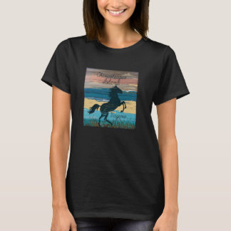 Chincoteague Island VA Wilde paarden Nautische kus T-shirt