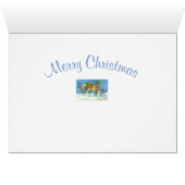 CHINCOTEAGUE PONIES CHRISTMAS GREETING CARD Verse (Intérieur Horizontal (Bas))