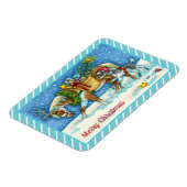 CHINCOTEAGUE PONY, HOLIDAY CHRISTMAS HORSE MAGNEET (Linkerzijde)