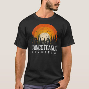Chincoteague Virginia VA Vintage 80-90-jaren Retro T-shirt