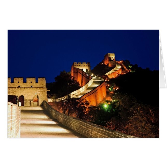 Chine, Badaling, Grande Muraille, vue de (Devant horizontal)