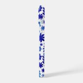 Chine bleue Tiré à la main motif floral & Monogram (Côté gauche)
