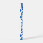 Chine bleue Tiré à la main motif floral & Monogram (Côté droit)