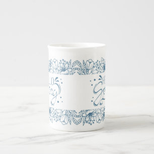 Chine Bone tasse Bonjour printemps