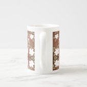 Chine Brown de miel Fleurs de café Mug (Dos)