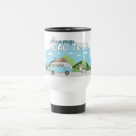 Chine Carlins Voyage en voiture Mug (Centre)