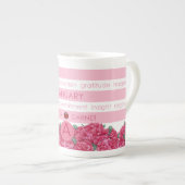 Chine de la fleur de naissance et de Gem Strig Mug (Devant droit)