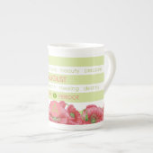Chine de la fleur de naissance et de Gem Strig Mug (Devant droit)