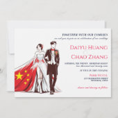 Chine Deux Faire-part de mariage (Devant)