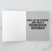 CHINE ! DONALD TRUMP GRANDE CARTE D'ANNIVERSAIRE (Intérieur)