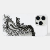 Chine Dragon, noir et blanc Design en Tattoostyl (Verso Horizontal)