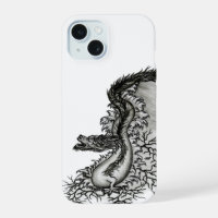 Chine Dragon, noir et blanc Design en Tattoostyl