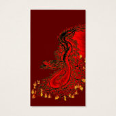 Chine Dragon rouge et or design (Dos)