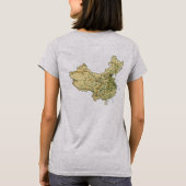 Chine Drapeau et carte T-shirt (Dos)