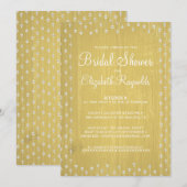 Chine Jaune Rustique Invitations de douche nuptial (Devant / Derrière)