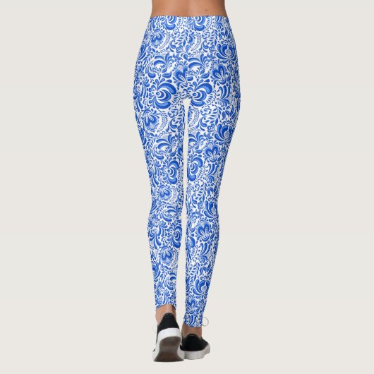 Chine Leggings bleu et blanc (Dos)