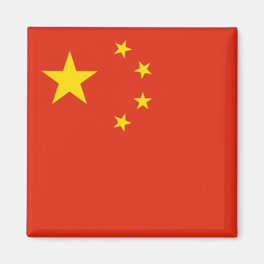 Chine - Magnet de drapeau (Devant)