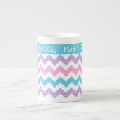 Chine Mug à personnaliser, Chevrons Multicolores (Devant)
