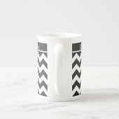 Chine Mug à personnaliser, Chevrons noirs et blanc (Dos)