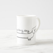 Chine osseuse Dachshund Mug (Devant droit)