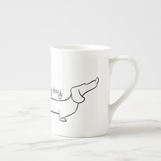 Chine osseuse Dachshund Mug (Droite)