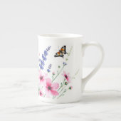 Chine osseuse - Mug - Champ de fleurs, papillons (Droite)
